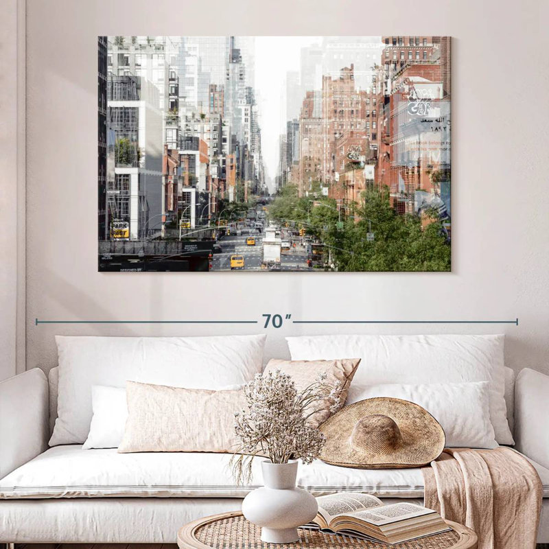 Sireci Urban Abstraction Manhattan Buildings, 34" H x 51" W