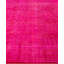 Overdyed Hand-Knotted Wool Modern-Contemporary Pink Area Rug 6' 4" x 9' 3"