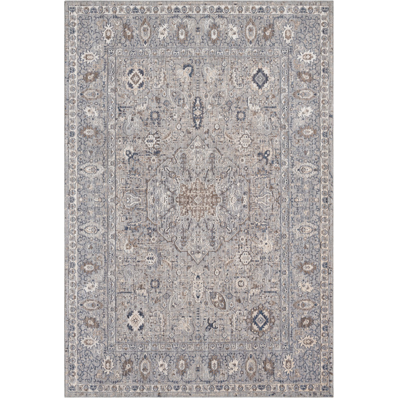 Tapis bleu Armada de 1 pi 10 po x 3 pi United Weavers Armada