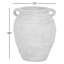 Vase poterie terre cuite à deux poignées pour le bureau de la chambre à coucher, salon, décor décontracté - 16 po ivoire et brun clair