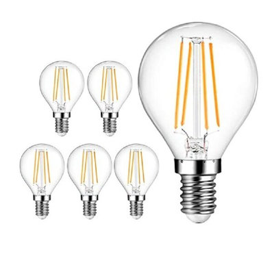 Pack of 6 LED Filament Bulbs