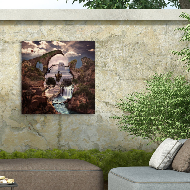 Toile d'extérieur Ali Gulec Canyon, H 14 po x l 14 po