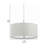 1 - Light White Unique/Statement Pendant