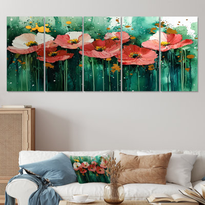 Humphries - coquelicots, art mural traditionnel