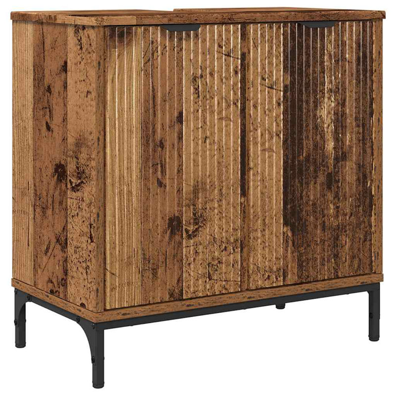 60.5cm Bathroom Vanity Base Only, Old Wood
