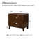 Sara Midcentury Modern 2 - Drawer Nightstand with Built-In Outlet and Solid Wood Legs (Set of 2)