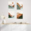 Ensemble de 4 impressions de décorations murales encadrées sur papier, 4 pièces-93012641-93012643