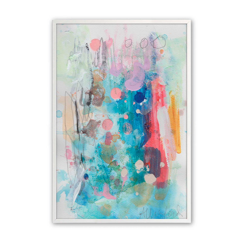 «Glory Abstracts III» par Allison Ford, reproduction d'art, H 18 po x l 12 po, Blanc