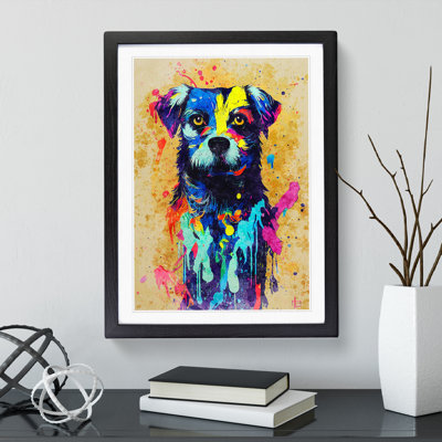 Dog Paint Splash No.4 - Framed Print
