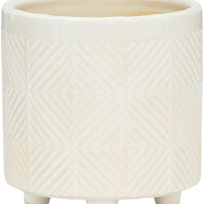 S/2 6/8" Textured Planters