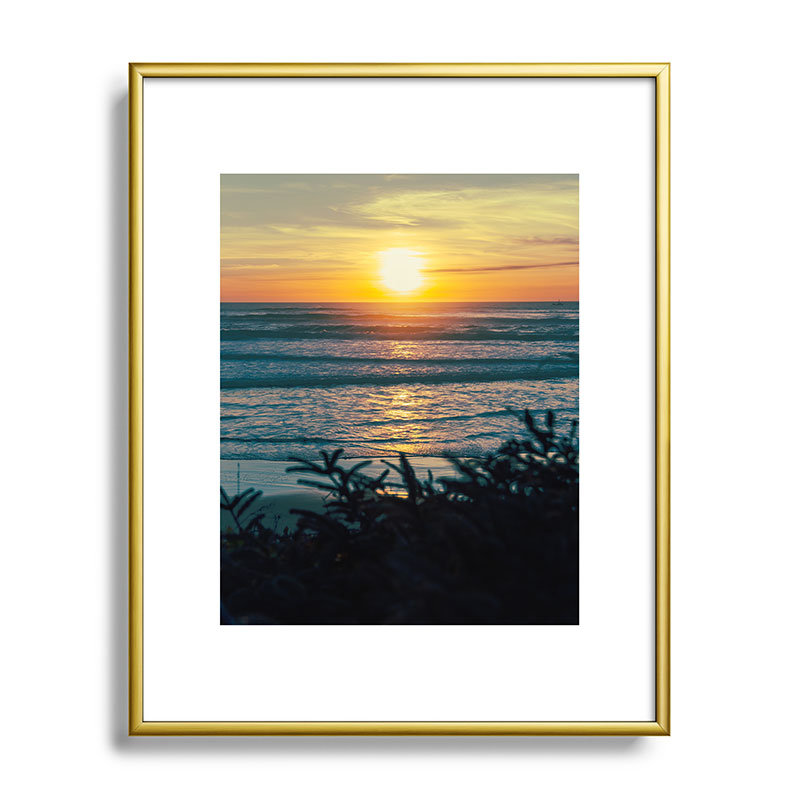 Impression sur toile encadrée Hannah Kemp Coastal Summer, H 10 po x l 8 po, Or