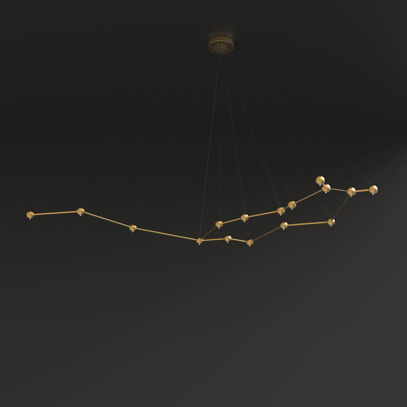 16 - Light Unique Geometric Chandelier