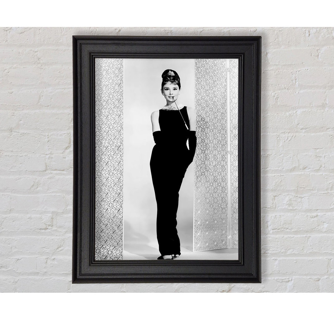 Audrey Hepburn Schwarzes Kleid - Druck