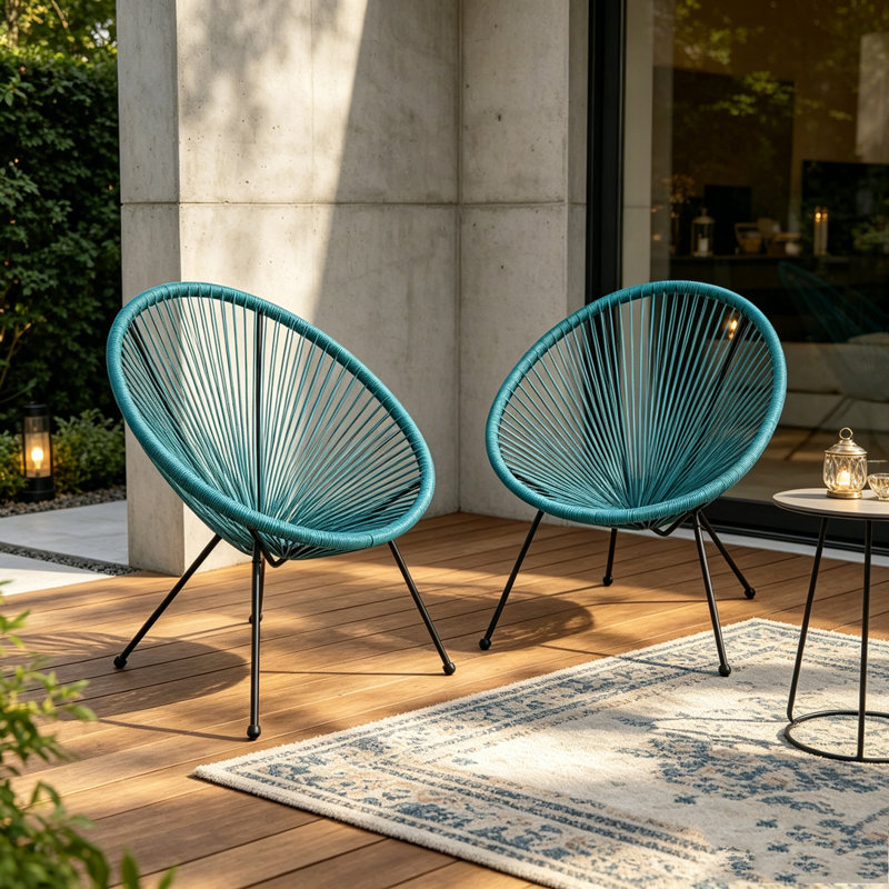 Ensemble de chaise longue de patio