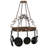 Dior Metal Handcrafted Round Hanging Pot Rack
