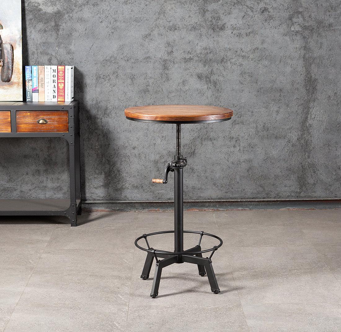 Adjustable height online round dining table