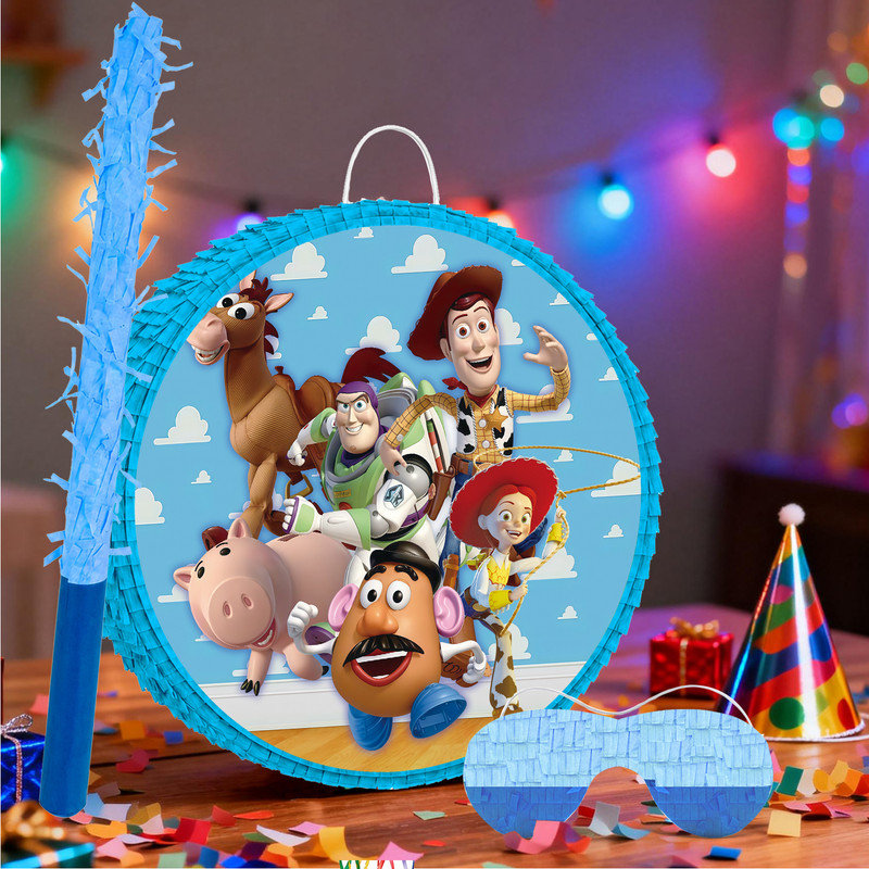 Ensemble de 4 décorations Pinata pour enfants, Toy Story