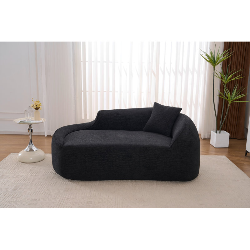 Chaise longue longue à compression LY-048, Noir