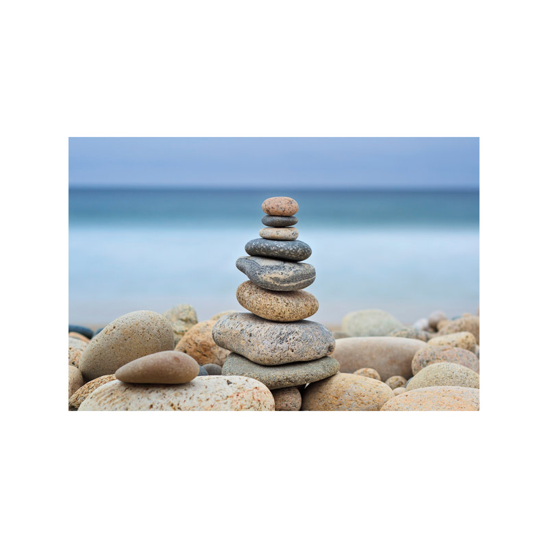Stonewall Beach Cairn by Katherine Gendreau - Wrapped Canvas Print, 66.04 cm H x 45.72 cm W x 1.91 cm D