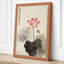 Lotus in Bloom Japandi - Wrapped Canvas-1661220741-1661220746