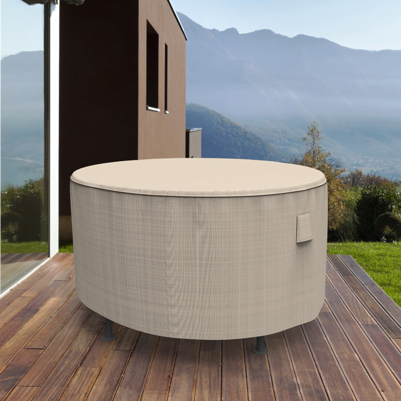 Miguel Round Patio Table Cover, 28" H x 48" W x 48" D