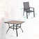 Alyah 4 - Person Metal Patio Dining Set with Square Table