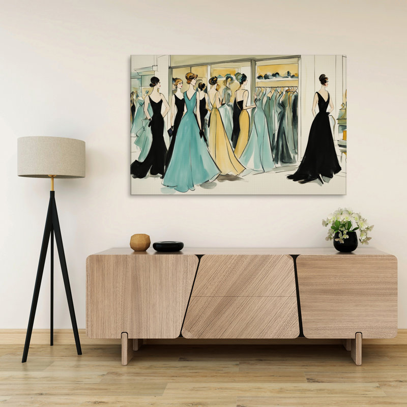 Robes et glamour, H 20 po x l 30 po