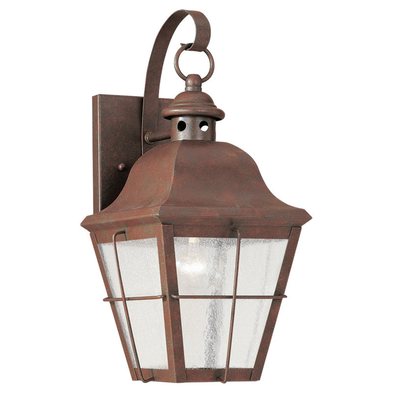 Chatham One Light Outdoor Wall Lantern from Generation Lighting , Weathered Copper