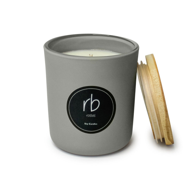 Prato Cinnamon Vanilla Scented Jar Candle, Gray