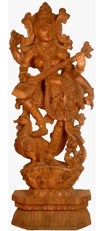 Vina-Vadini, Mayura-Vahani, Kamalasana Saraswati