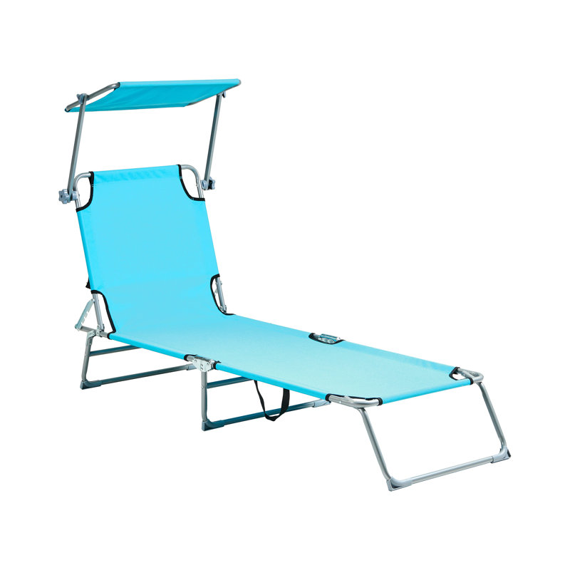 Sun Lounger FOLIGNO Metal, Blue