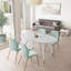 Oval Metal Base Dining Table