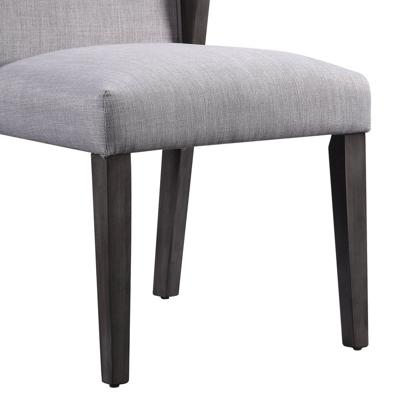 Chaise d'appoint rembourrée Ferrick en gris