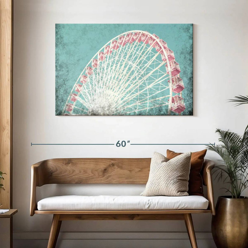 Grande roue corail Kerner, H 30 po x l 45 po