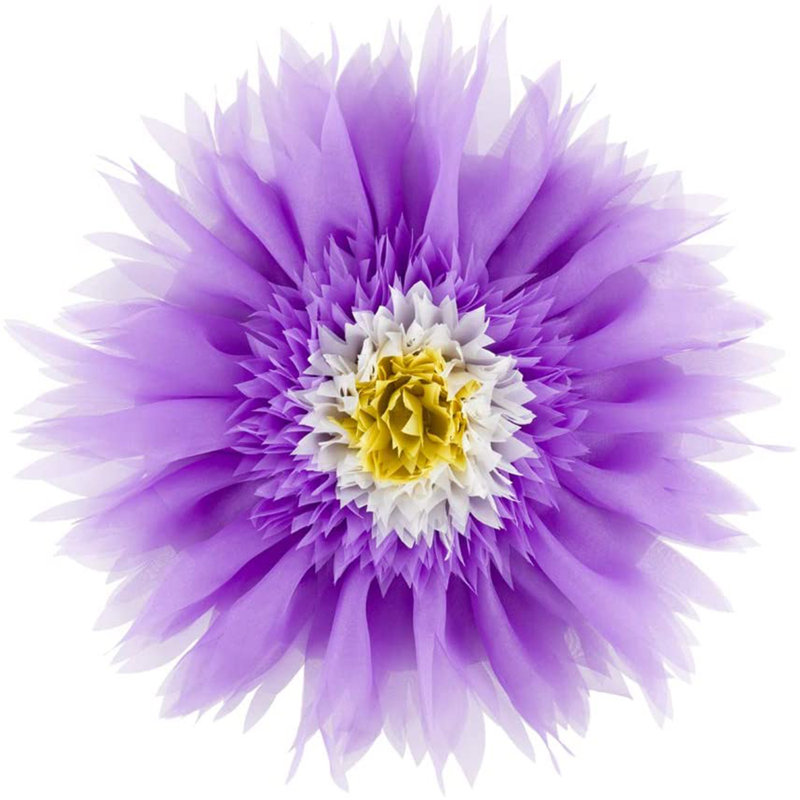 Coussin décoratif rond en tournesol, H 12 po x l 12 po x P 12 po, Mauve