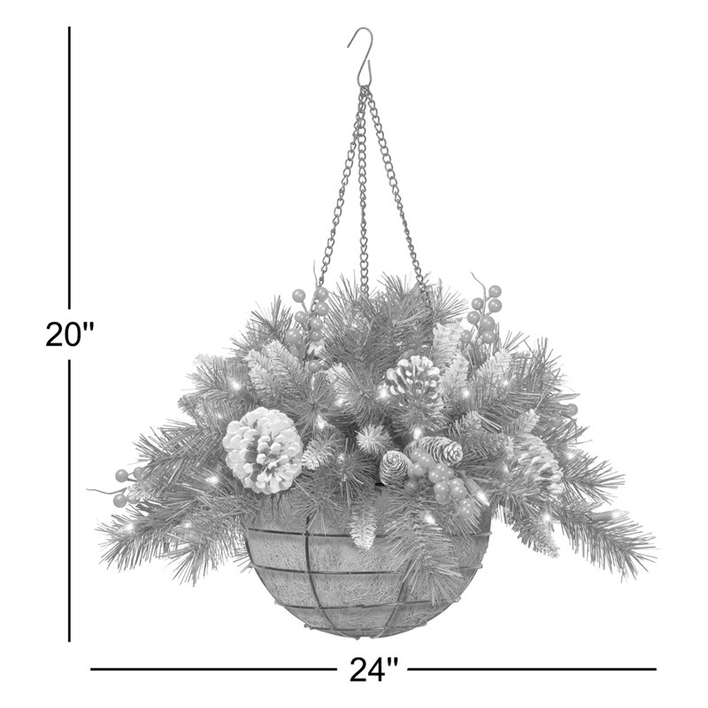 Frosted Berry Hanging Basket