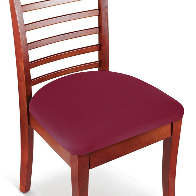 Box Cushion Dining Chair Slipcover, Wine Red