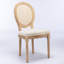 Chaise de salle à manger en lin-1208298083