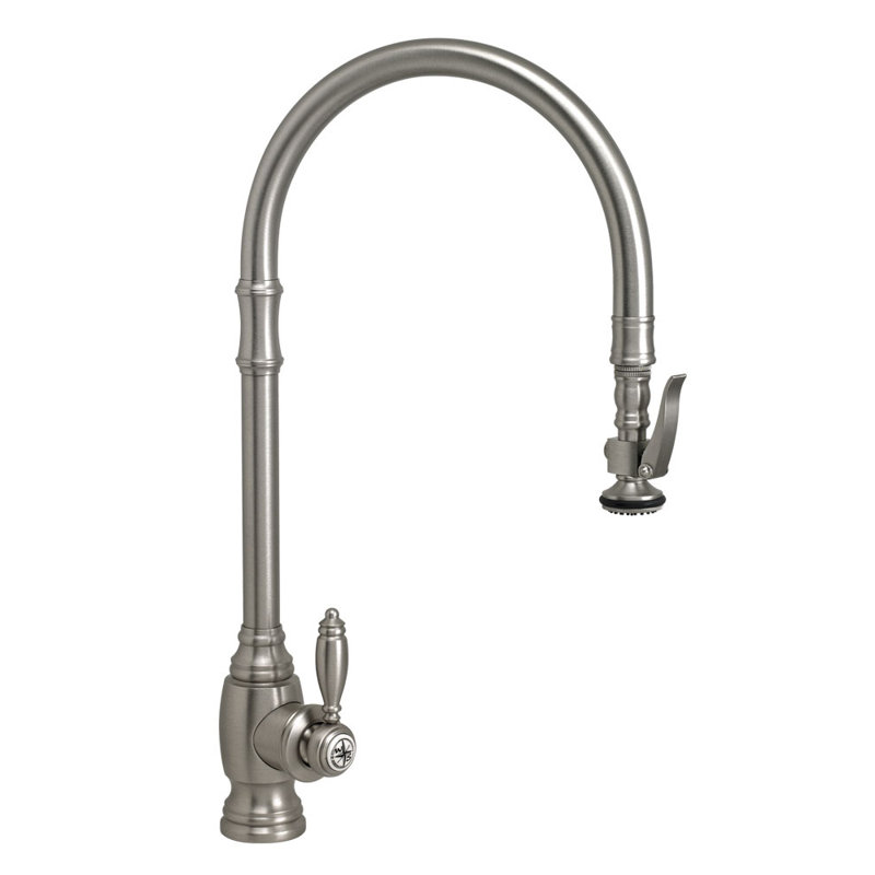 Traditional Extended Reach Plp Pulldown Faucet, Polished Nickel