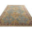 Distressed Homage Hand Knotted Wool Geometric Area Rug in Green, Blue, Beige, Red-1501381272
