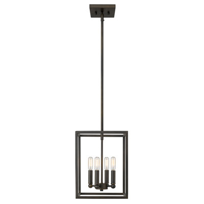 Luminaire suspendu géométrique simple 4 lumières Seadrift