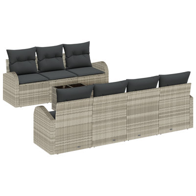 124cm Wide Patio Sofa with Cushions