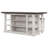 Sunset Trading French Chic  7138 DROP LEAF ISLAND TABLE/ Two 24" Backless Kitchen Counter Stools