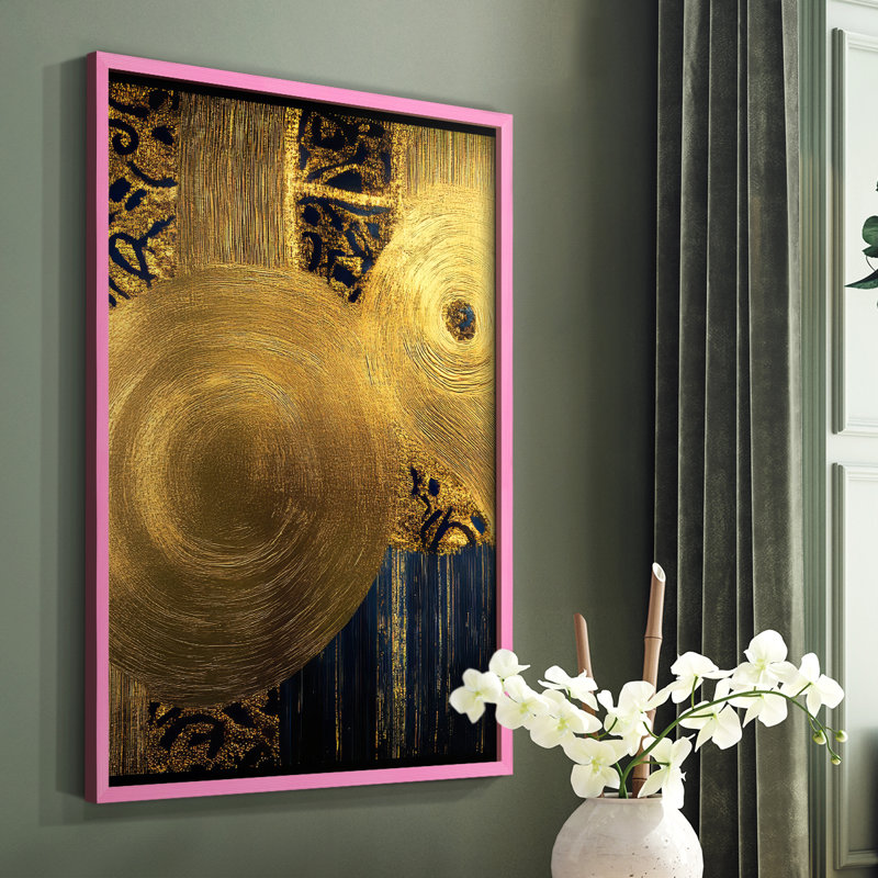Abstract CCCXLV Framed Print - Ready To Hang, 29" H x 23" W, Pink
