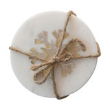 Marble Round 4 Piece Coaster Set