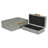 Lusan Rectangular Decorative Box Set - Gray Faux Shagreen-1693151752
