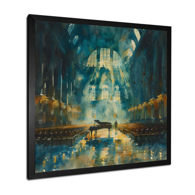 Bleu piano, salle de concert Music III - salles de concert, art mural