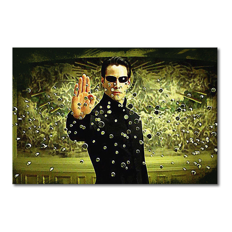 Matrix Moment - Wrapped Canvas Painting, 80cm H x 120cm W x 2cm D