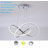Modern Swirl LED Chandelier LED Pendant Light | Dimmable 3CCT (3000K/4000K/5000K) | Adjustable Cable | Aluminum Hanging Fixture | High-Efficiency Eye-Care LED for Kitchen Island, Dining Room & Stairwell-1693654758