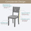 Ensemble de 4 chaises d'appoint